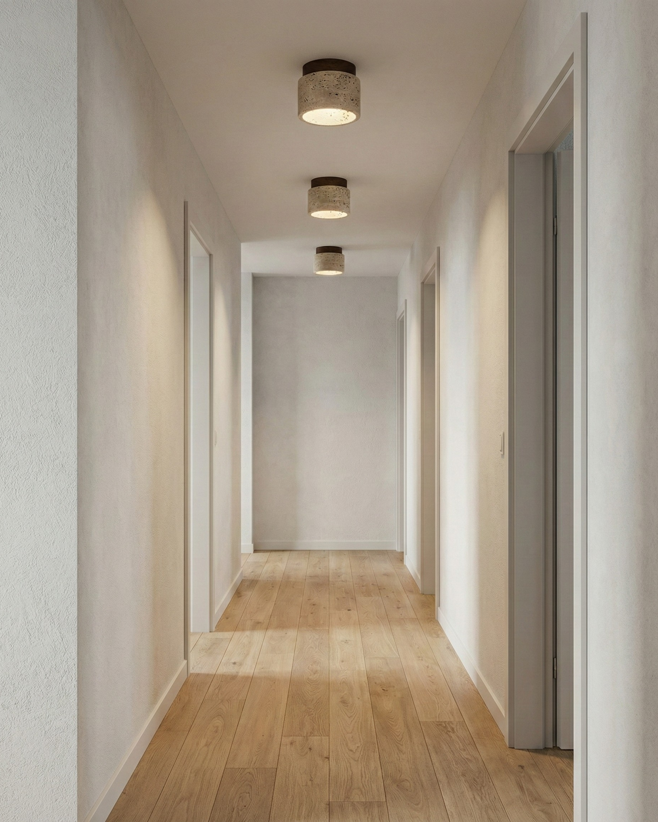 Plafonnier en travertin | VERTIN Korven studio