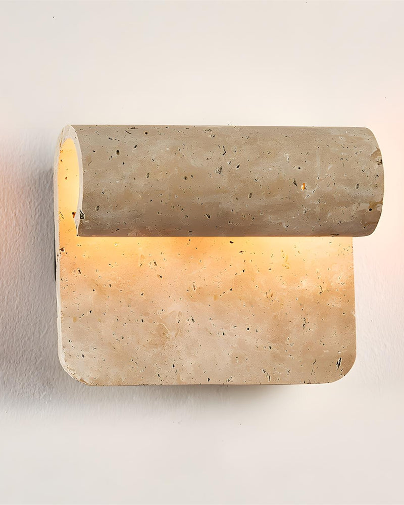 applique murale travertin wabi sabi par korven studio
