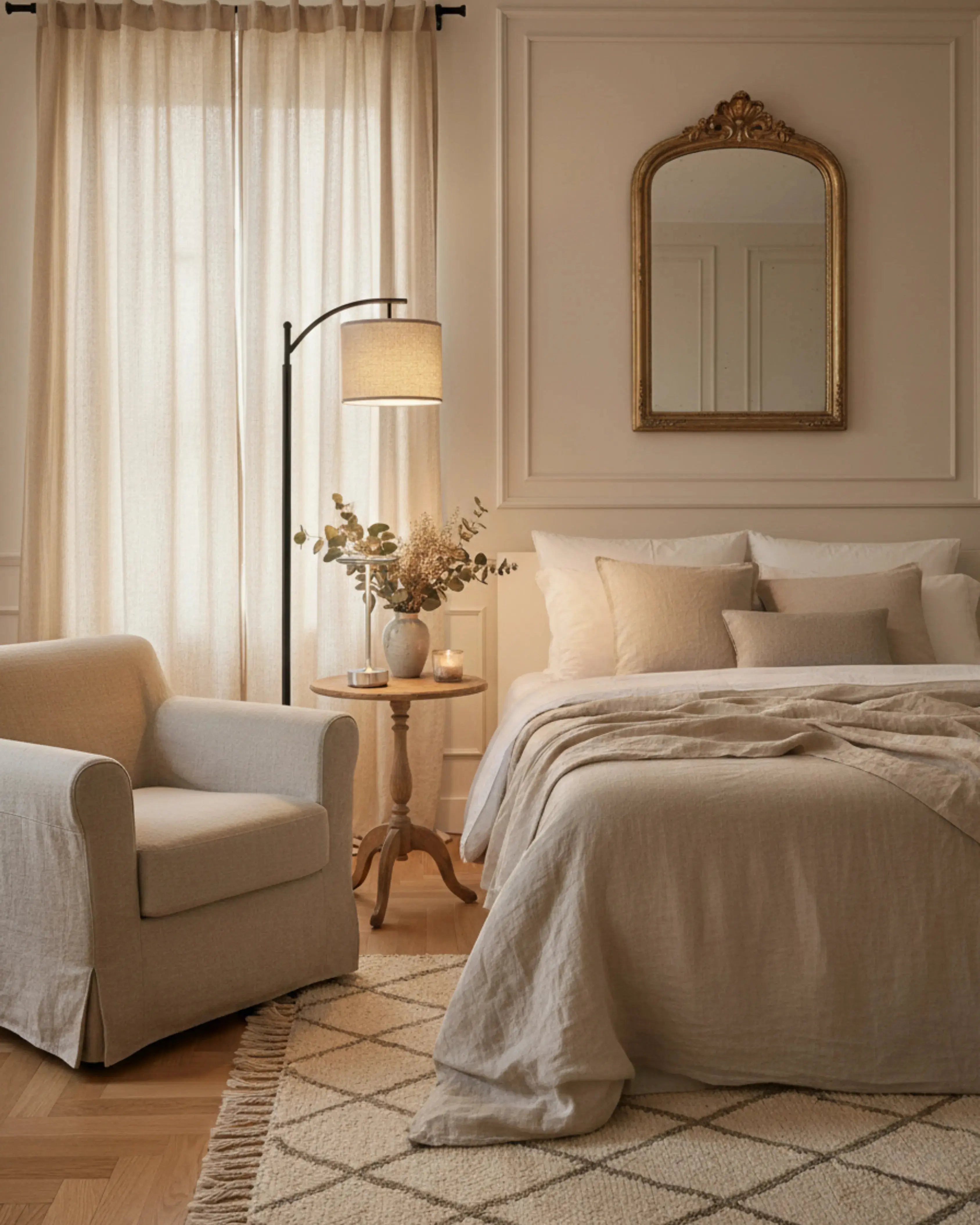 Lampadaire, lampe sur pied noir, – modèle liri par Korven Studio.