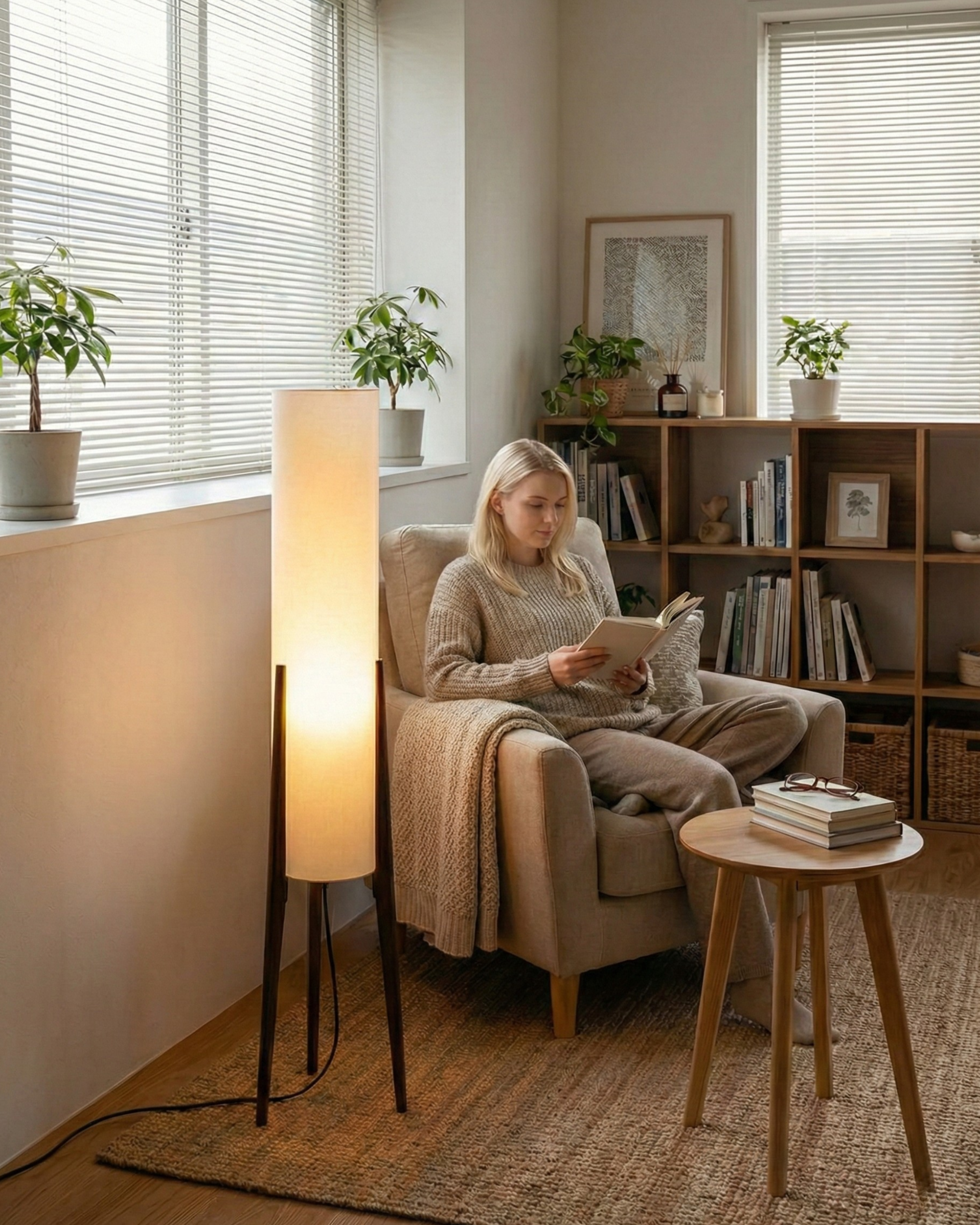 Lampadaire Bois | MEVA Ma boutique