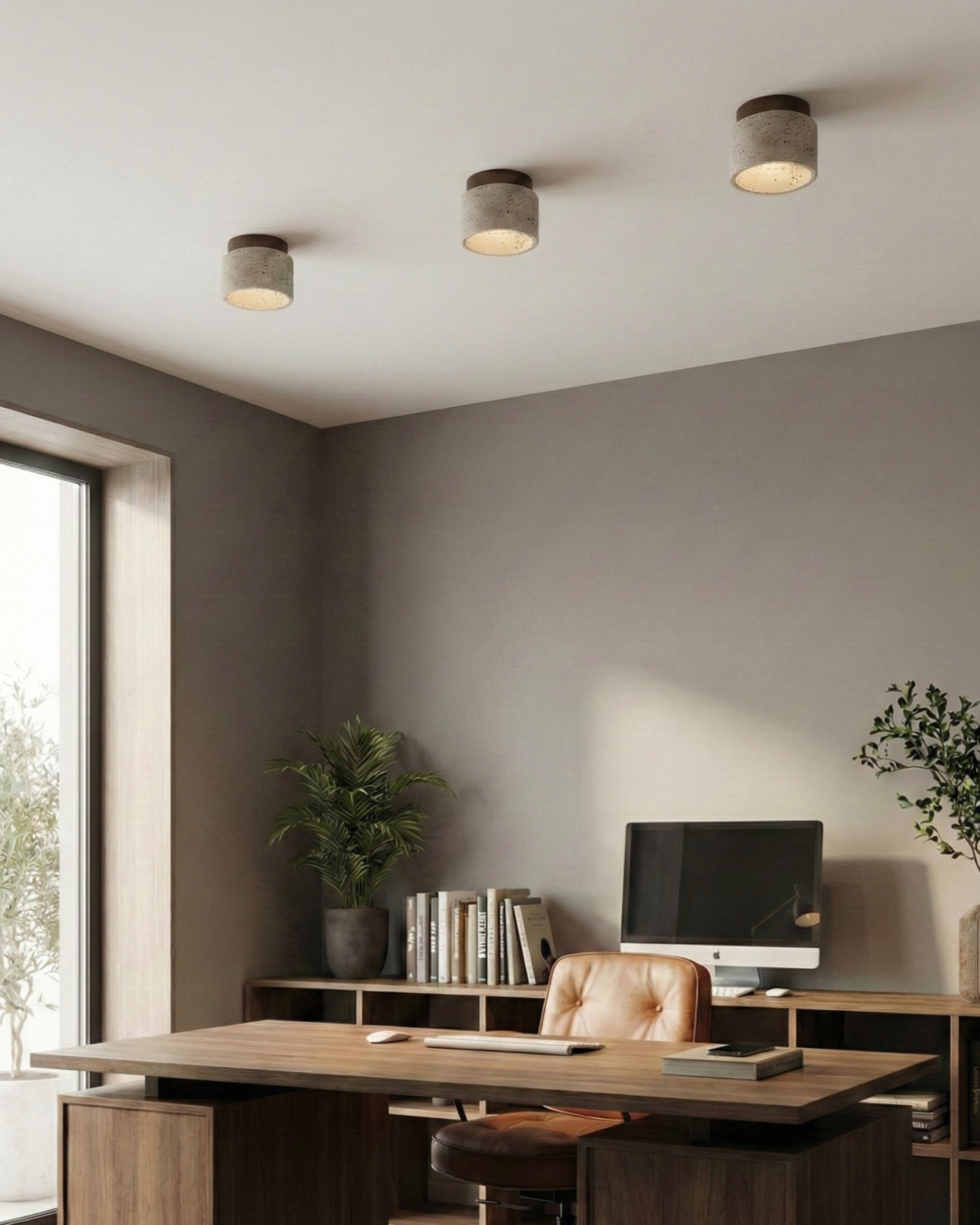 Plafonnier en travertin| VERTIN Korven studio