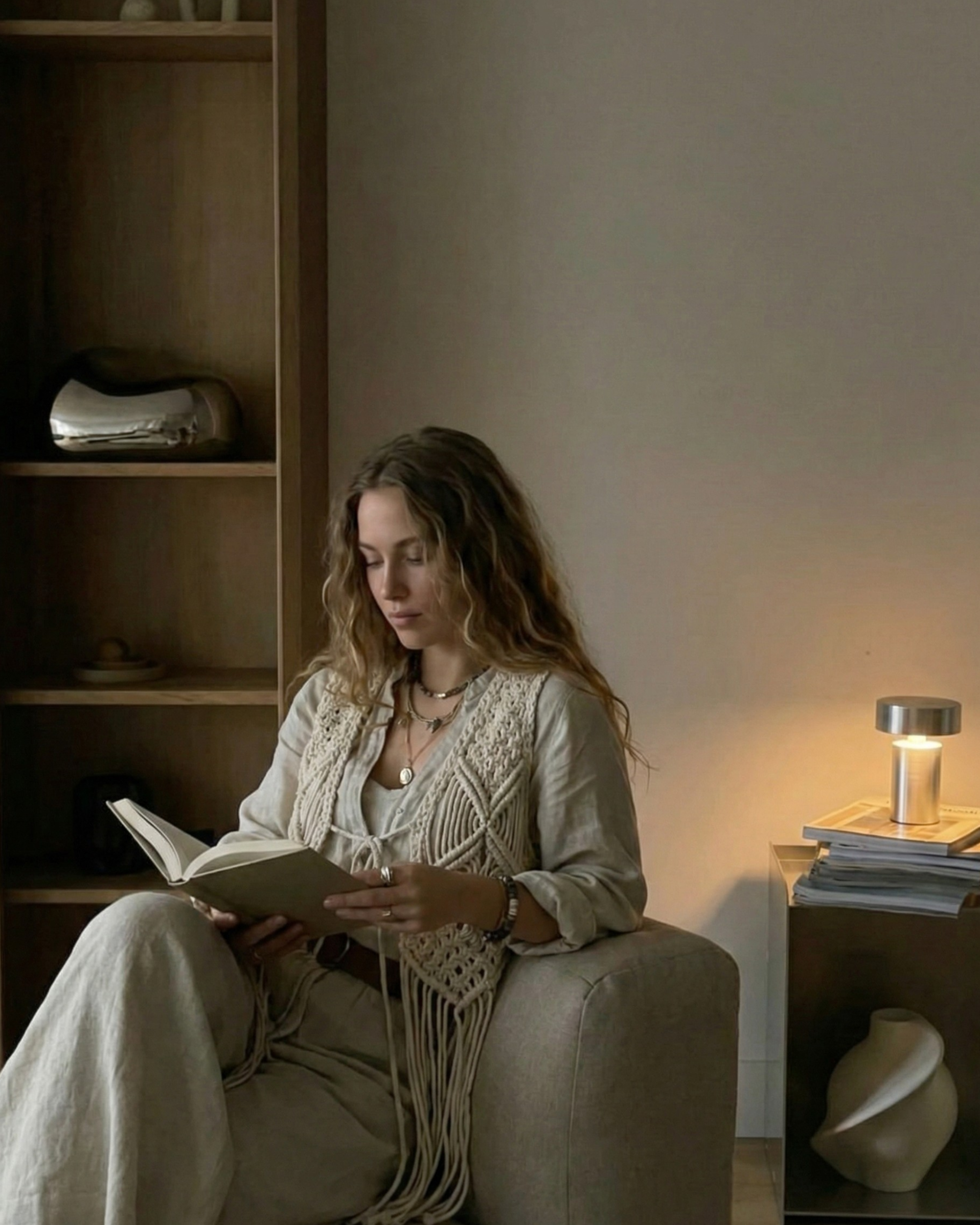 Lampe de Table chrome tactile et Sans Fil | TOMI Korven studio