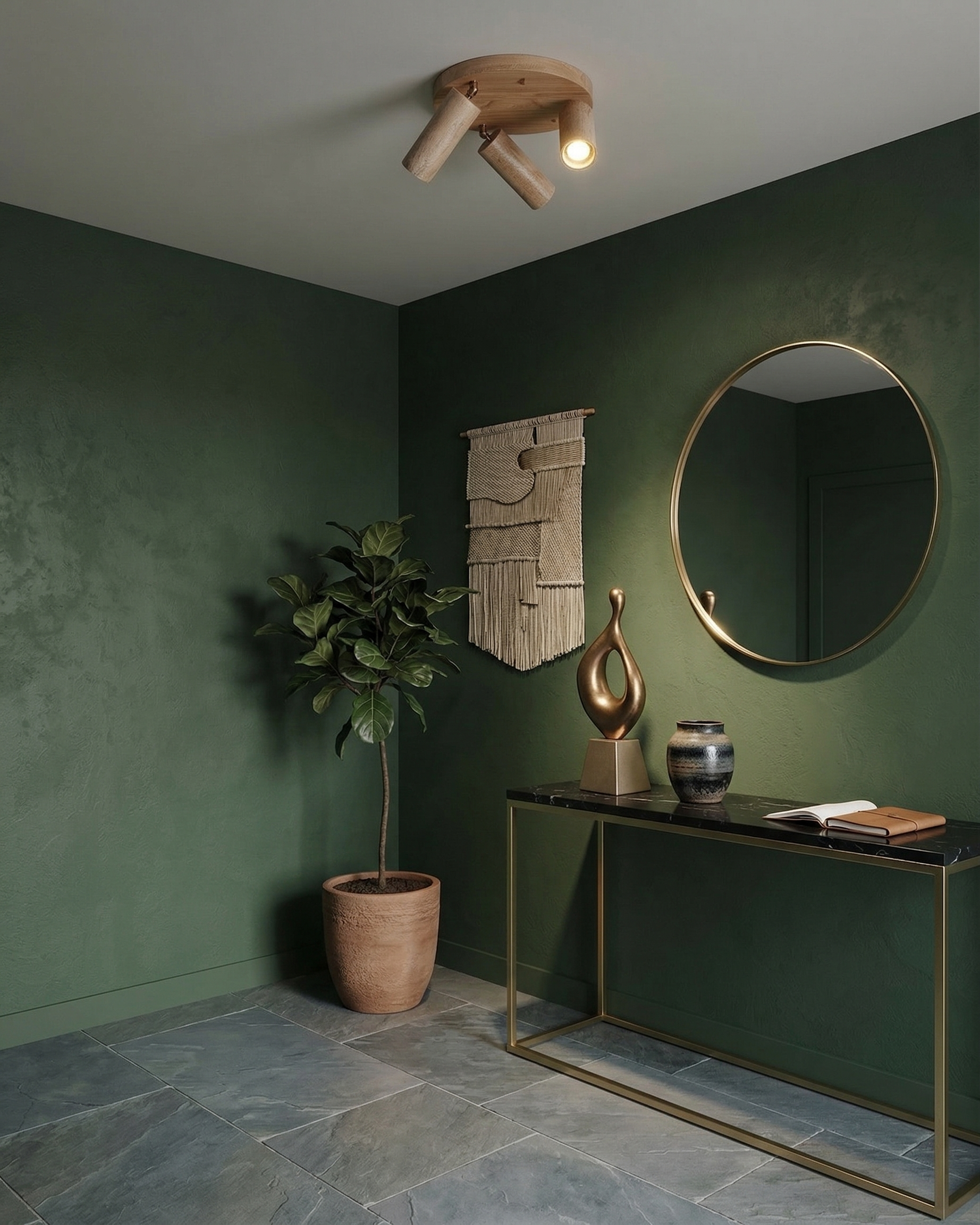 Plafonnier travertin wabi sabi | Bora korven studio