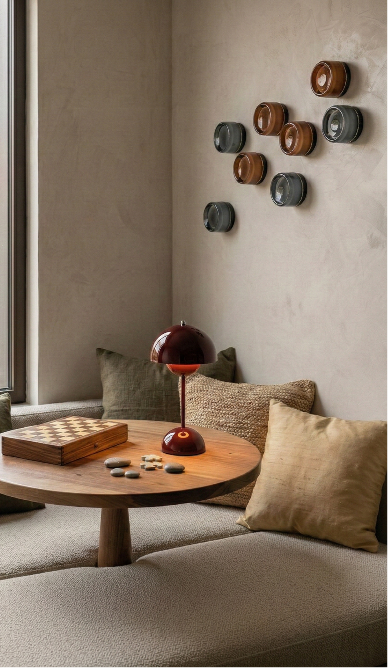 appliques murales design Evoa verre wabi sabi. par korven studio